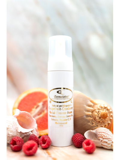 Grapefruit-Cranberry pH Balanced Facial Cleanser Foam Natural Healthy Organic Cosmetics