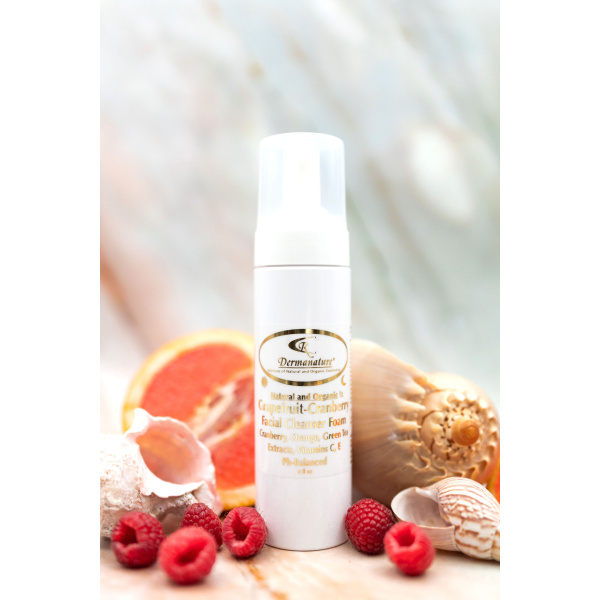 Grapefruit-Cranberry pH Balanced Facial Cleanser Foam Natural Healthy Organic Cosmetics