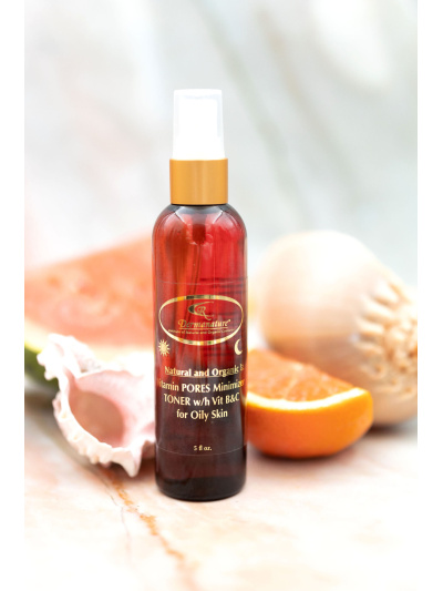 Vitamin Pores Minimizer TONER for Oily skin Natural Healthy Organic Cosmetics